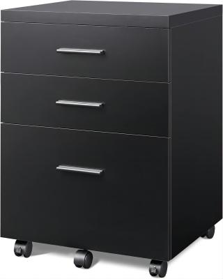 China 46x40x65CM black color mobile cabinet office furniture cabinet used in office warehouse home use for sale