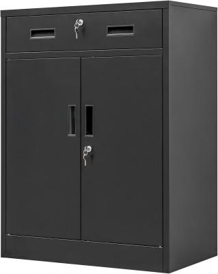 China 39x43x60CM 2 drawers black color functional storage cabinet office furniture cabinet used in office warehouse for sale