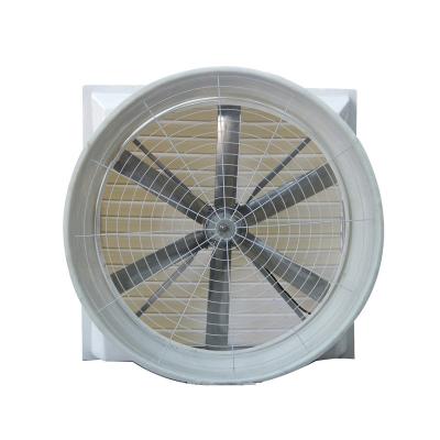 China Poultry Roof Mounted PVC Shutter FRP Cone Fans For Hothouse Poultry Air Circulated for sale