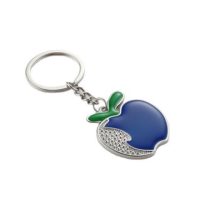 Κίνα High quality wholesales Cute Design Custom Apple Shape Nickel Plated  enamel Metal Keychain προς πώληση