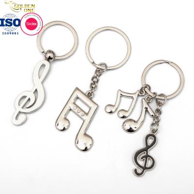 China Silver Musical Brass Keyring Business Gift Handmade Engraved Custom Double Sided Word Blank Metal Keychain zu verkaufen