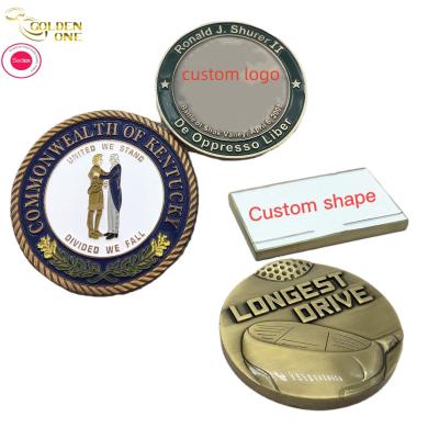 China As moedas gravadas personalizadas ligas de zinco, o ouro de prata de bronze chapearam Logo Coins feito sob encomenda à venda