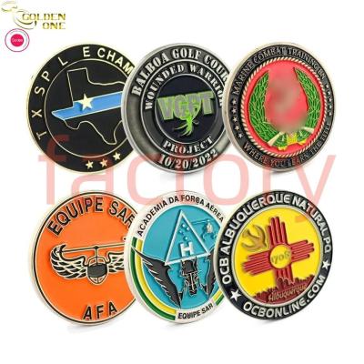 China Silver Souvenir Metal Challenge Coins Masonic Singapore Customized Angel Hard Enamel for sale