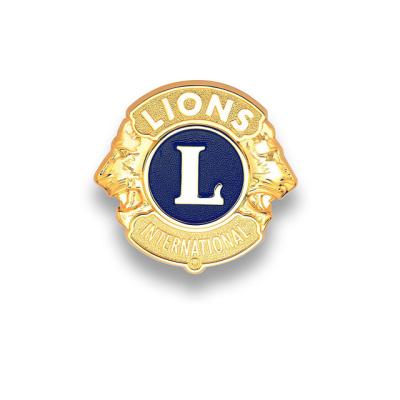 China Zinc Alloy Custom Digital Print Soft Enamel Lions Club Lapel Pins High Level Quality 3D Business Gift for sale