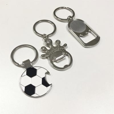 China Laser gravierte Bierflasche-Öffner-Schlüsselkettendruck Logo Key Ring Gift zu verkaufen