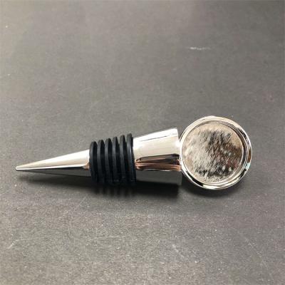 China Hot Sale Fashion Personality Stainless Steel Bar Accessories Metal Red Wine Bottle Stopper for sale