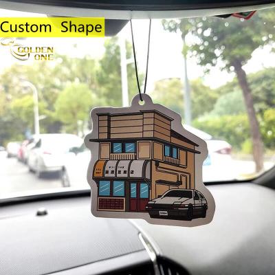 Cina Wholesale Factory Price Custom Shape Hanging Scented Sachet Aromatherapy Car Diffuser Air Freshener in vendita