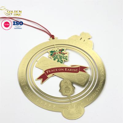 中国 Hot Sale  Metal  Christmas  Aluminum Holiday Sublimation Home Souvenir Ornament Metal Blanks Christmas Ornaments 販売のため