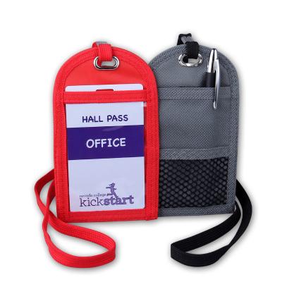 Cina Hot Sale Portafoglio Carte di identità di lavoro Badge Holder OEM impermeabile Sport Evento Portafogli collo & Viaggio Portafoglio collo Badge Holder in vendita