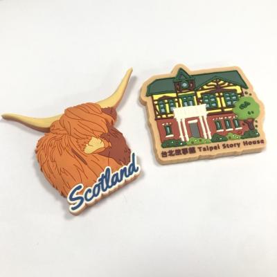 中国 High Quality OEM Animal Logo Refrigerator Rubber Soft Pvc Custom 3D Funny Tourism Souvenir Fridge Magnet 販売のため