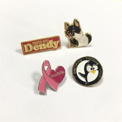 China zacht hard glazuur meisje verzamelen vrouwen mode pinguïn kat tag woord glitter lint liefde hart pin custom pin badge Te koop