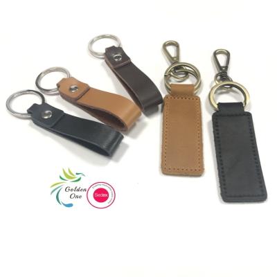 China China Wholesale Car Keyring Custom Logo Creative Pattern Pu Leather Personalized engravable Keychains for sale