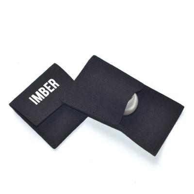 China High Quality Small Black Microfiber Jewelry Bag Eco-friendly Ring Pouch Custom Logo Jewelry for sale