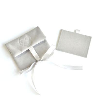 China Luxury Eco - Friendly Travel Jewelry Pouch / Small Jewelry Pouch With Embossed Logo for sale