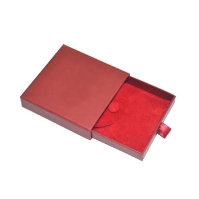 China Eco-friendly Wholesale Custom Jewelry Paper Earrings Necklace Gift Boxes With Pouch for sale