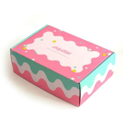 China Recyclable Pink Cardboard Packing Box Logo Shoe Mailer Shipping Box Custom Packaging Paper Boxes for sale