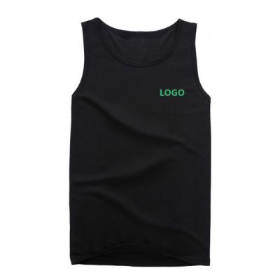 China QUICK DRY Custom Mens Logo Gym 100% Polyester Singlets for sale