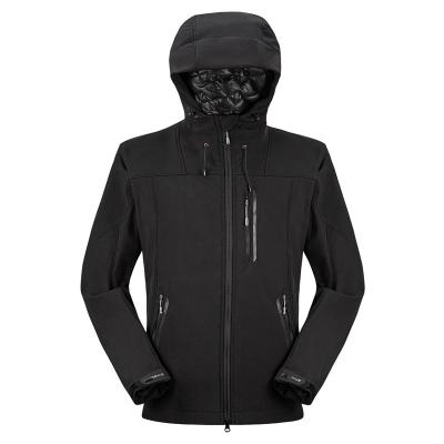 China Wholesale Outdoor Work Waterproof Men's Winter Softshell Fleece Waterproof Lightweight Jacket With High Reflective Item for sale