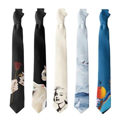 China Fashion Uniform Hot Sale Custom Your Logo Neck Ties Polyester Neck Tie Cheap Tie Plain Print for sale