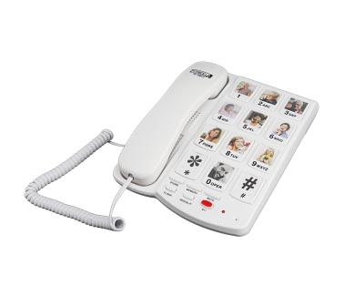 China Large Desktop Button Attached Phone With Large Image For Easy To Use Ederly for sale