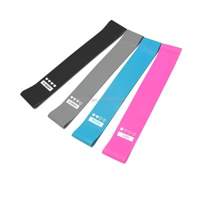 China 100% Stretch Zakerda Manufacturer Wholesale Anti-Slip Latex 4 Pcs Resistance Band Set for sale