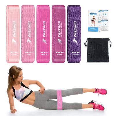 China Exercise Legs And Butt Liftin Training Customized Gradient Pink Circle Glute Tissue Elastic Exercise Resistance Hip Band for sale