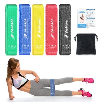 China Exercise Legs And Butt Training Liftin 5 Levels Hip Circle Glute Resistance Bands Customized Fitness Exercise Elastic Cotton Fabric for sale