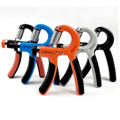 China Adjustable Adjustable Strength Spring Hand Gripper Strengthener Counting Strength Exercise Equipment Hand Finger Training Handheld Rehabilitation for sale