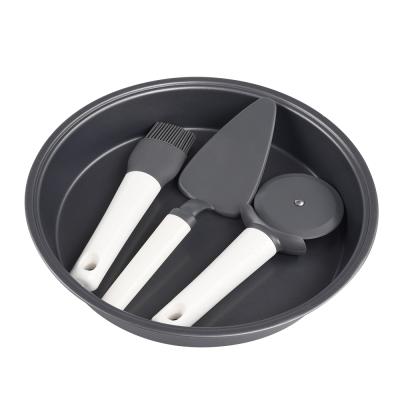 China 4PCS Baking Tool Set A Sustainable Kitchen Tray Disc Rubber Brush for sale