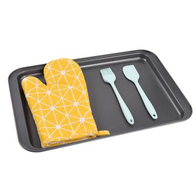 China 4-Piece Viable Bakeware Sets Non-Stick Baking Set with Bake Pan Cookie Sheet Pan for sale