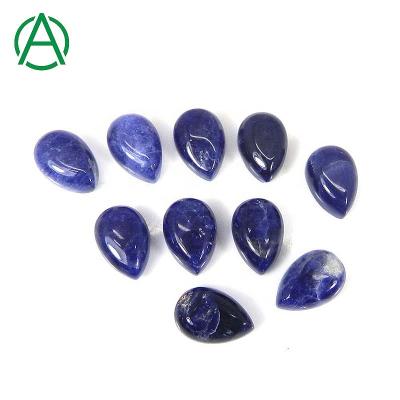 China None Natural Sodalite Pear Cabochon from ArthurGem, Gemstone Cabochons for Jewelry Making for sale