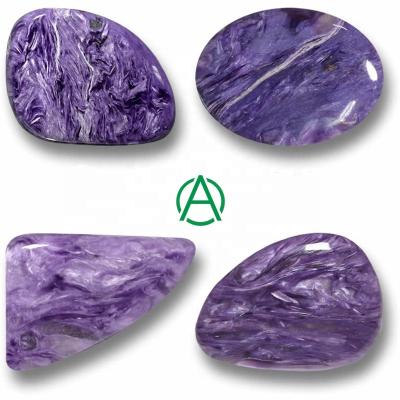 China No ArthurGem Wholesale Mix Shapes Charoite Cabochons, Loose Gemstone Cabochons For Sale for sale