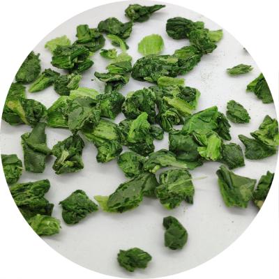 China Wholesale RTS Factory FD Freeze Dried Spinach Segment Dry Dehydrated Spinach Pastry Bread Baking Ingredients for sale