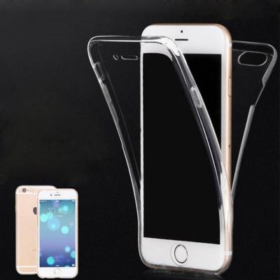 China 360 degree protective clear transparent case anti-scratch top full cover for iphone7 for sale