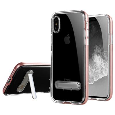 China Wholesale clear transparent PC tpu unique/hard/soft/OEM hard case phone kickstand cover for iphone 6 6plus 7 8 x for sale