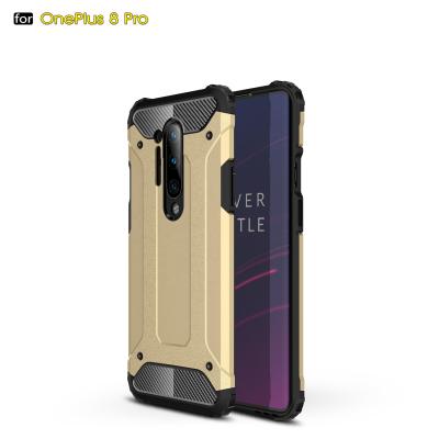 China Clear Vision Clip PU Case For 1+8 Pro Case Hybrid Heavy Duty Anti-knock Hard PC Cover Case For OnePlus 8 Pro for sale