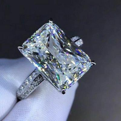 China CAOSHI Engagement Wedding 925 Silver Color Romantic Rings 2020 New Big Bling Zircon Stone Rings For Women for sale