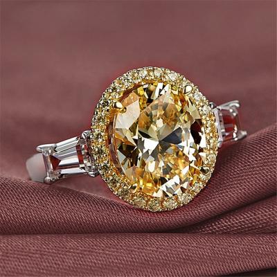 China D'Anillos Cute Trendy 925 Silver Citrine Zirconia Wedding Engagement Ring Wholesale CAOSHI Rings Jewelry Vendors For Women for sale