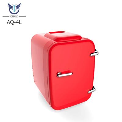 China Wholesale Portable Travel THERMOELECTRIC 4L Fashion Makeup Cosmetics Fridge DC 12V Household Mini Fridge Handsome for sale