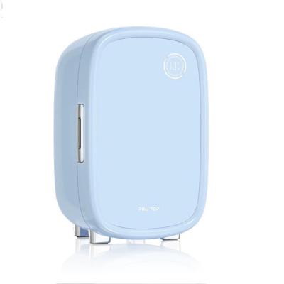 China THERMOELECTRIC Custom Logo 12L Blue Rose Glass Cosmetic Makeup Skin Care Refrigerator for sale