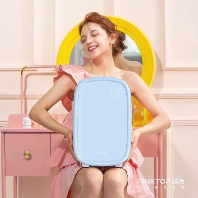 China Skin Care Beauty Design 220V Fashion Mini Fridge Thermoelectric Custom Portable Small French Door Fridge for sale