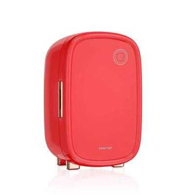 China New 12L 12v 220v beauty pink makeup THERMOELECTRIC portable cosmetic refrigerator car mini fridge for skin care for sale