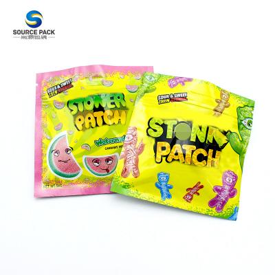 China Aluminum Foil Custom Mylar Bags Ziplock 3.5g For Gummies for sale