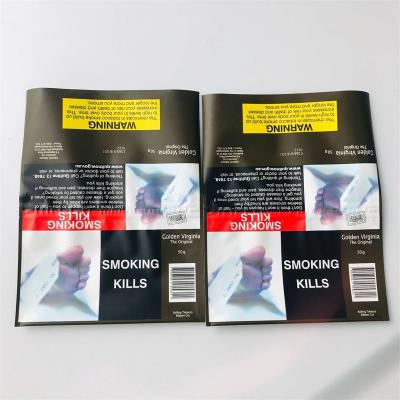 China Biodegradable Custom Tobacco Packaging Pouch Eco Friendly PLA Material 25g 50g Packet for sale