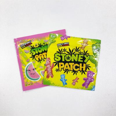 China Zipper Gummies Verpackungstüten Marihuana Custom Foil Mylar Tasche für Süßigkeiten und Medizin zu verkaufen