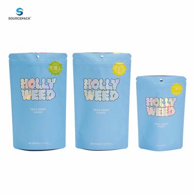 China Top Zipper Custom Weed Packaging Bags for Weight Retention Function and Airtight Sealing zu verkaufen