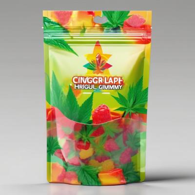 China Plastik-Ziplock-Weed-Verpackungstüte 420 Mylar-Tasche für CBD THC Lebensmittel Süßigkeiten Gummi zu verkaufen