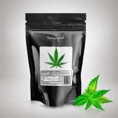 China Customizable Black Weed Packaging Bags Plastic Ziplock Smell Proof Doypack 3.5g Aluminum Foil zu verkaufen