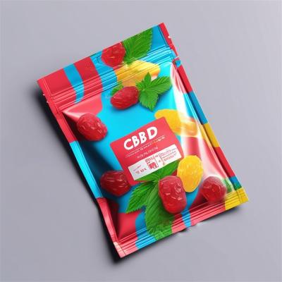 China Soft Touch Weed Packaging Bag Flat Pouch With Custom Printing And Laminated Plastic zu verkaufen