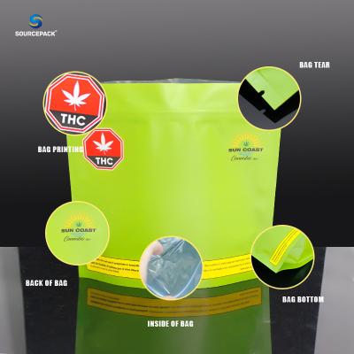 China Child-resistant Custom THC Packaging Food Grade Material And Customizable Function for sale